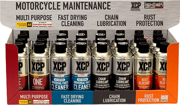 Produse XCP expuse într-un magazin